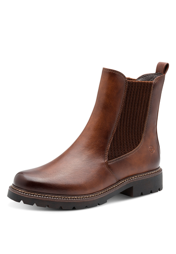 Tamaris Damen Chelsea Boot 1-25483-45-305 Frauen Stiefelette Braun