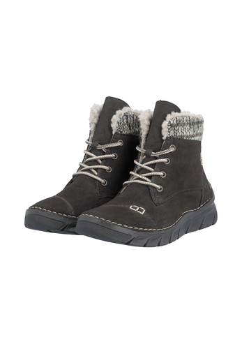 Rieker Damen Schn�rstiefel Stiefelette Stiefel Warmfutter 55031-25 Braun
