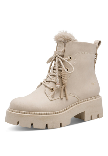 Tamaris Damen Stiefelette 1-26226-47-400 Frauen Boots Warmfutter Beige