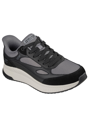 Skechers Herren BOBS Squad 4 Core Look Sneaker Slip Ins Black Grey