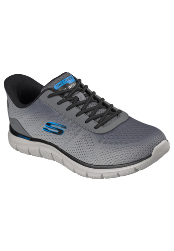Skechers Herren Track Revno Slip Ins Sneaker Charcoal Grey