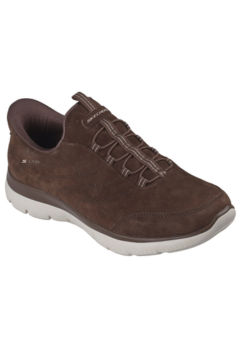 Skechers Summits Luxe Stride Sneaker Slip On Chocolate Braun