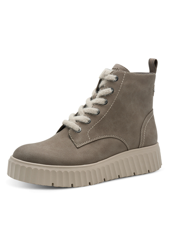 Tamaris Damen Stiefelette 1-25251-45-341 Frauen Stiefel Plateau Taupe