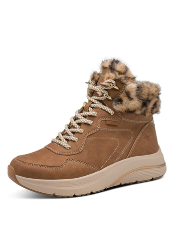 Tamaris Damen Stiefelette 1-26278-45-490 Frauen Boots gef�ttert Beige/Leo