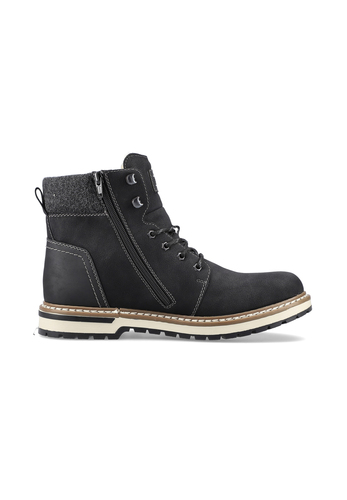 Rieker Herren F3832 Schn�rstiefel RiekerTEX Komfortweite G Schwarz