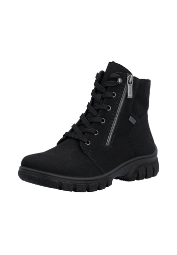 Rieker Damen Z7246 Schn�rstiefel RiekerTEX Komfortweite G Schwarz