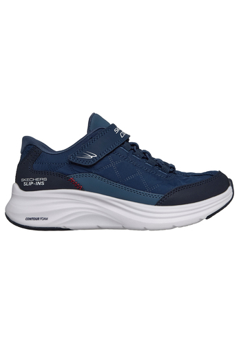 Skechers Kinder Contour Foam Cozy Fit Slip Ins Sneaker Navy
