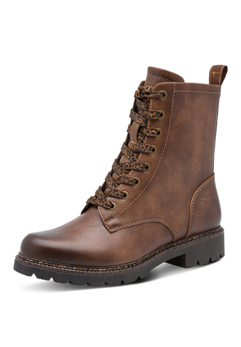 Tamaris Damen Stiefelette 1-25231-47-305 Frauen Stiefel Lace Boot Braun