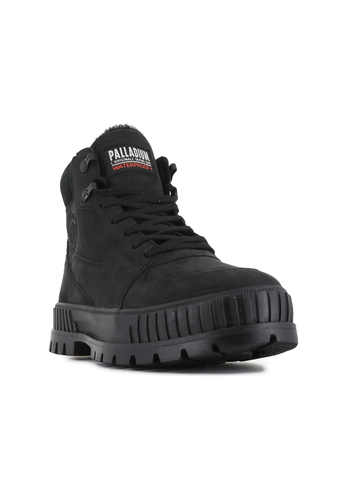 Palladium Unisex Pallashock Warm WP Leder Boots Schwarz