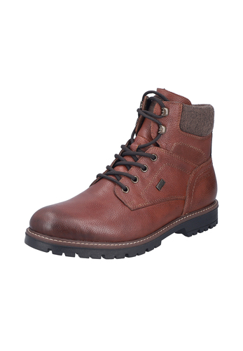Rieker Herren Winterstiefel Leder Schn�rstiefel Warmfutter Braun