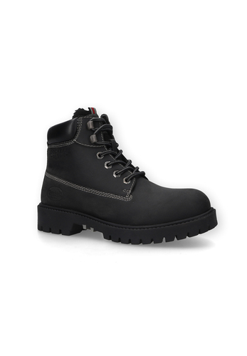 Dockers by Gerli Damen Stiefeletten Rauleder Warmfutter Schwarz