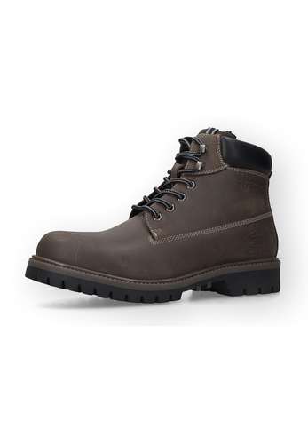 Dockers by Gerli Herren Leder Boots Fettleder Warmfutter DK grey