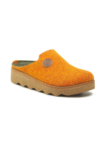 ROHDE Damen Foggia-D Clog Hausschuh Filz PU Sohle 6122 21 gelb