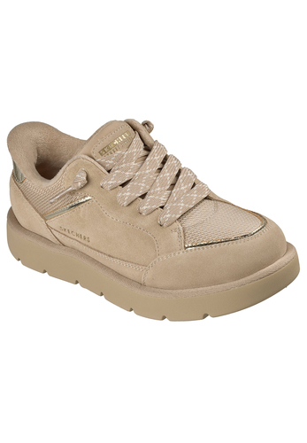 Skechers Damen Keepsakes Cozy Street Hiker EZ Slip Ins Sneaker Sand