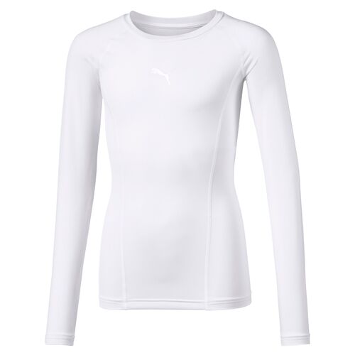 Puma LIGA Baselayer Tee LS Jr - weiss