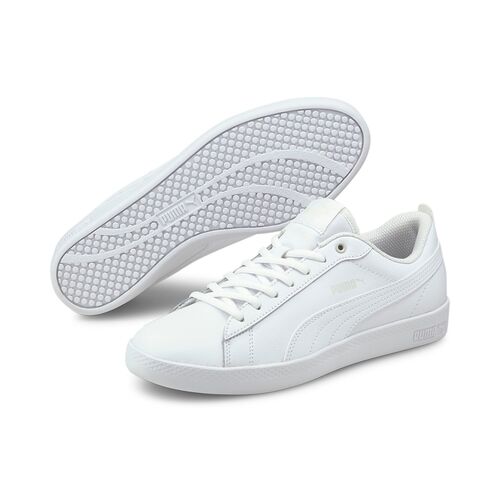 Puma Smash Wns V2 L - Puma White-Puma White
