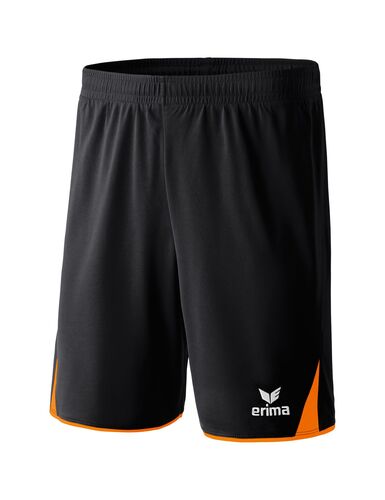 Erima Classic 5-C Shorts With Inner Slip - black/orange