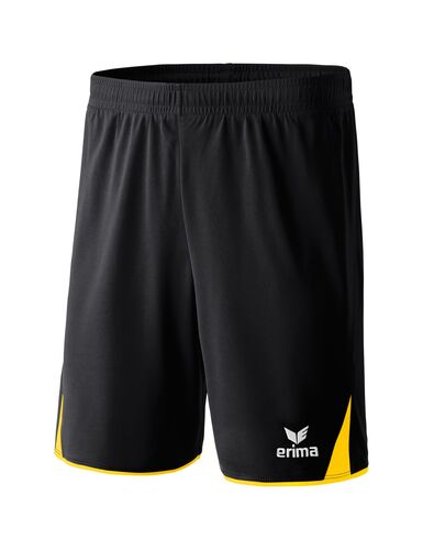 Erima Classic 5-C Shorts With Inner Slip - black/yellow