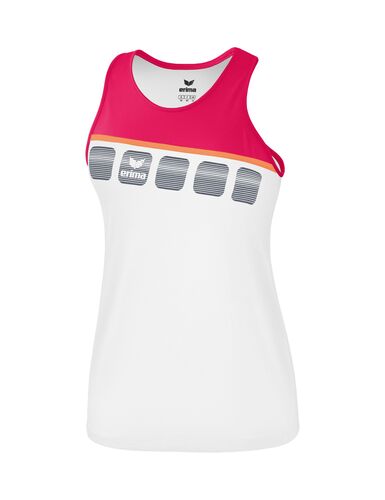 Erima 5-C Tank Top Function - white/love rose/peach