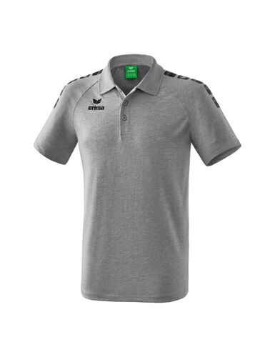 Erima Essential 5-C Poloshirt - grey-melange/black