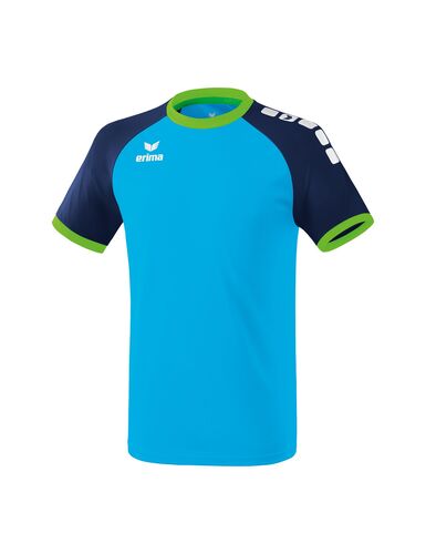 Erima Zenari 3.0 Jersey Shortsleeve - curacao/new navy/green gecko