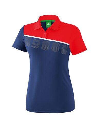 Erima 5-C Poloshirt Function - new navy/red/white