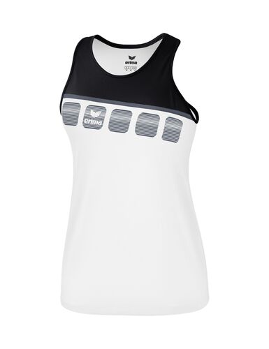 Erima 5-C Tank Top Function - white/black/dark grey