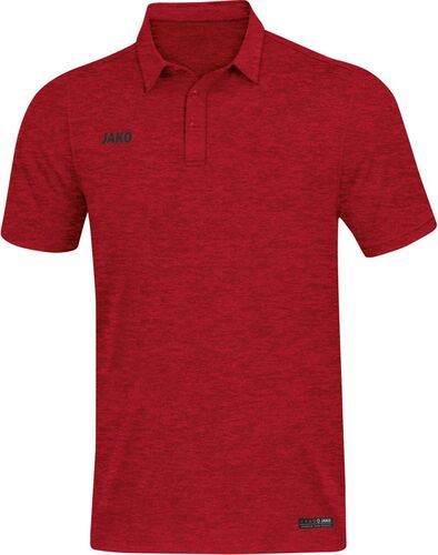 Jako Polo Premium Basics - rot meliert