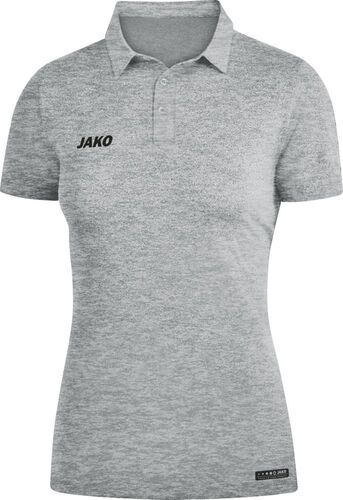 Jako Polo Premium Basics - hellgrau meliert