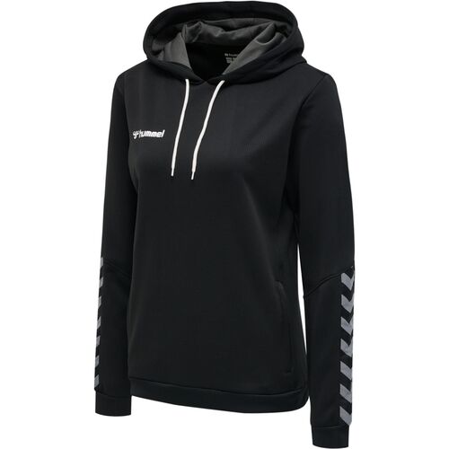 Hummel Hmlauthentic Poly Hoodie Woman - black/white