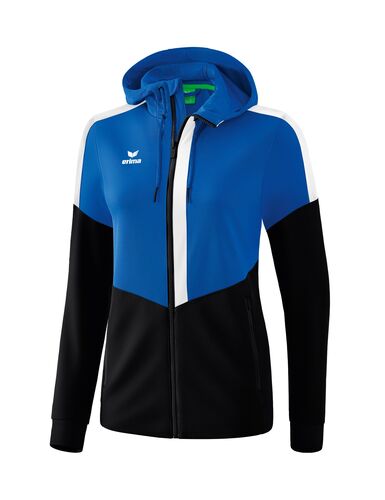 Erima Squad Training Jacket With Hood - new royal/black/white