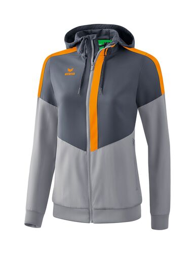 Erima Squad Presentation Jacket - slate grey/monument grey/new orange