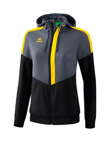 Erima Squad Presentation Jacket - slate grey/black/yellow