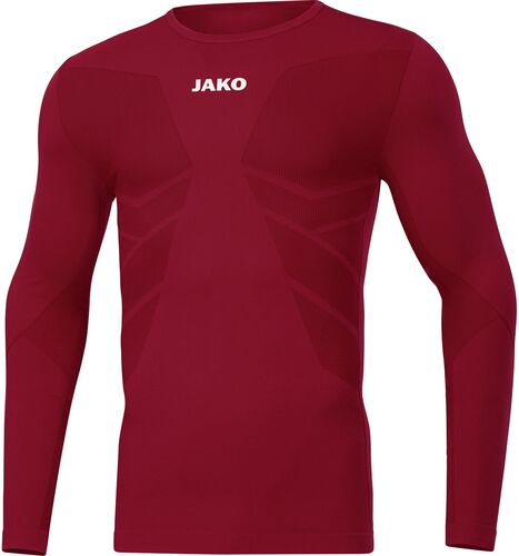 Jako Longsleeve Comfort 2.0 - weinrot