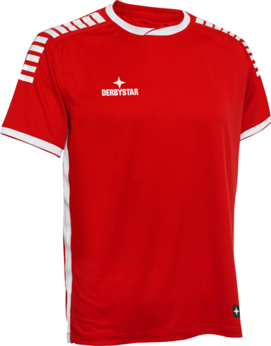 Derbystar Sp-Trikot Primo Kurz - ro/weiss
