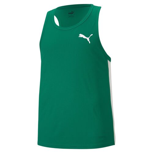 Puma Cross The Line Singlet 20 - power green-puma white