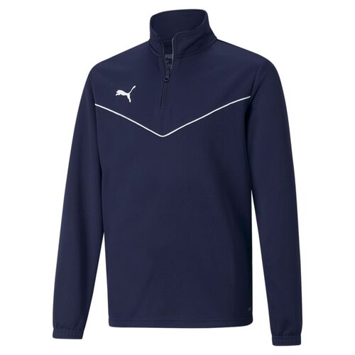 Puma teamRISE 1/4 Zip Top Jr - blau