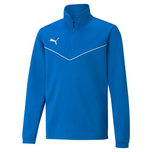 Puma teamRISE 1/4 Zip Top Jr - blau