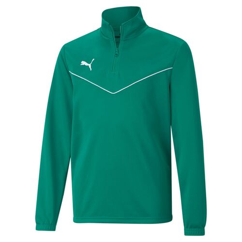 Puma teamRISE 1/4 Zip Top Jr - gr�n