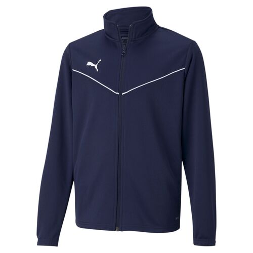 Puma teamRISE Training Poly Jacket Jr - blau