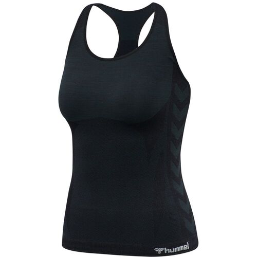 Hummel Hmlclea Seamless Top - black melange