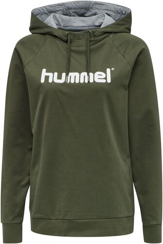 Hummel Hmlgo Cotton Logo Hoodie Woman - grape leaf
