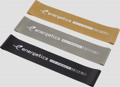 Energetics Gymnastik-Band Mini Bands Set Pro 1.0 - black/silver/gold