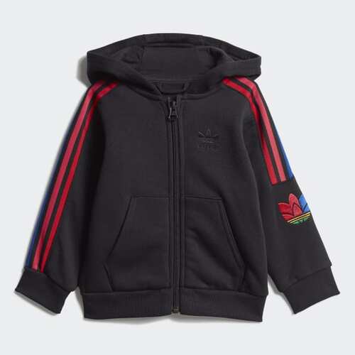 adidas Kinder Adicolor 3D Trefoil Full-Zip Kapuzenjacken-Set