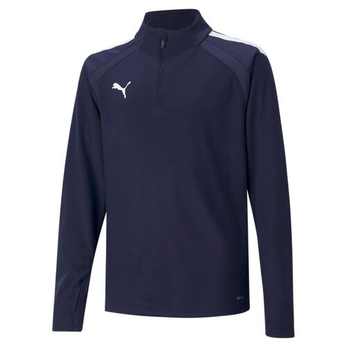 Puma teamLIGA 1/4 Zip Top Jr - blau