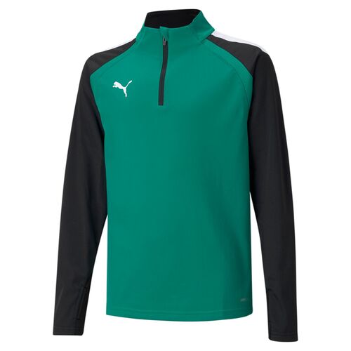 Puma teamLIGA 1/4 Zip Top Jr - gr�n
