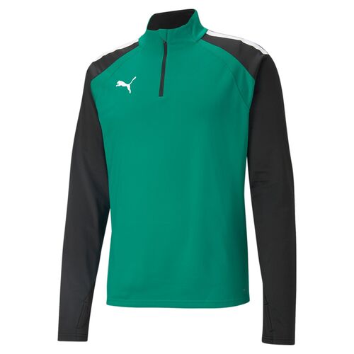 Puma teamLIGA 1/4 Zip Top - gr�n
