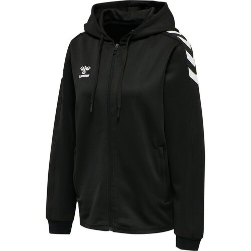 Hummel Hmlcore Xk Poly Zip Hood Sweat Woma - black
