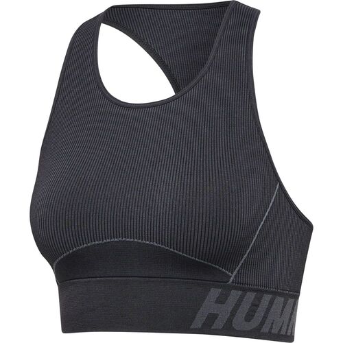 Hummel Hmlte Christel Seamless Sports Top - black/asphalt melange