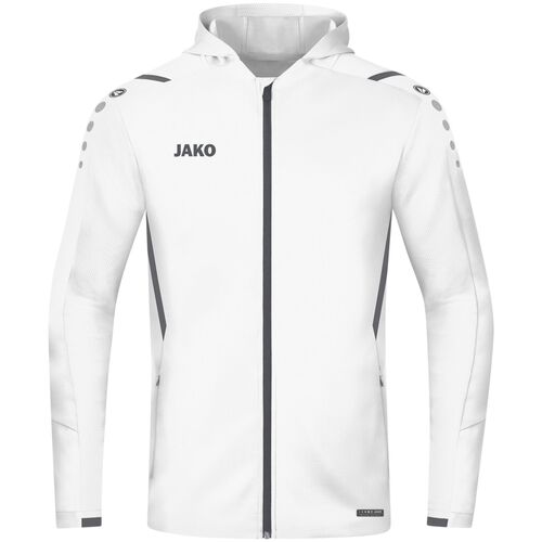 Jako Trainingsjacke Challenge Mit Kapuze - wei�/anthra light